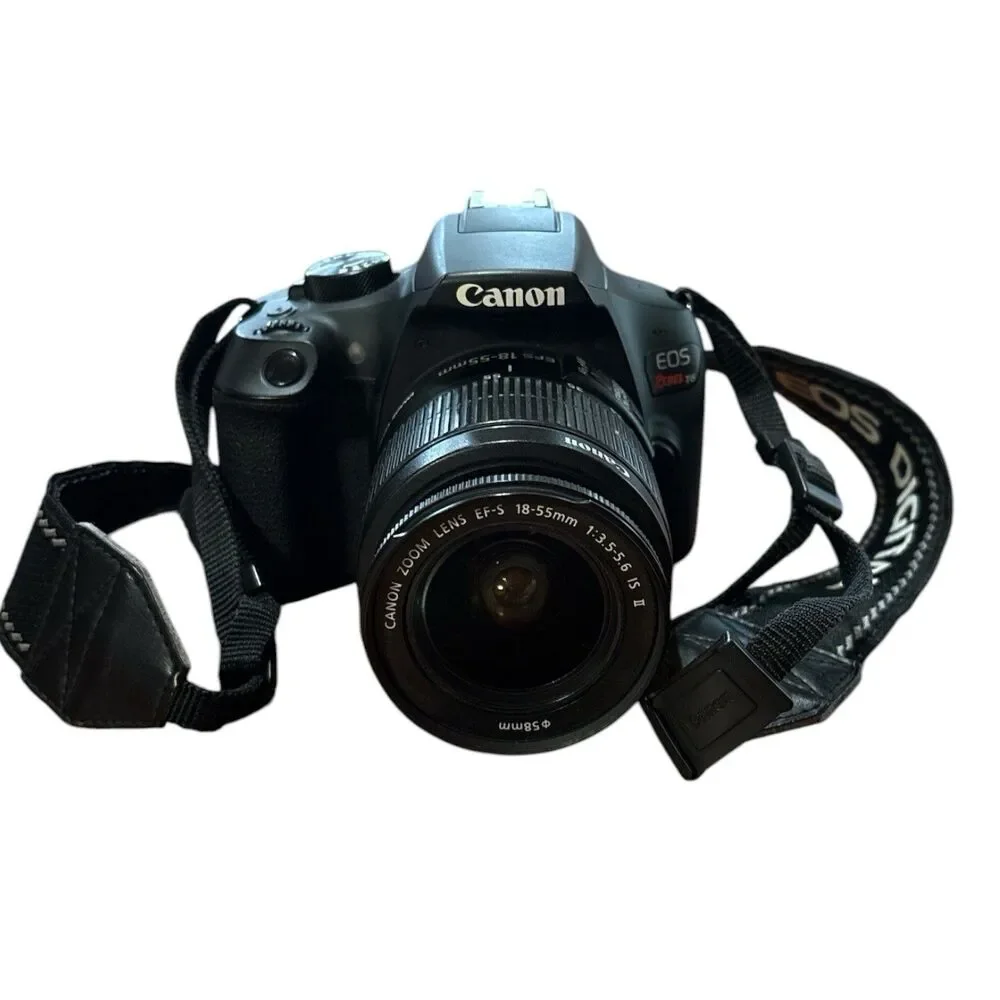 Canon EOS Rebel T6 DSLR Camera Bundle 2 Lens,   Battery/Charger SD Card Bag HDMI